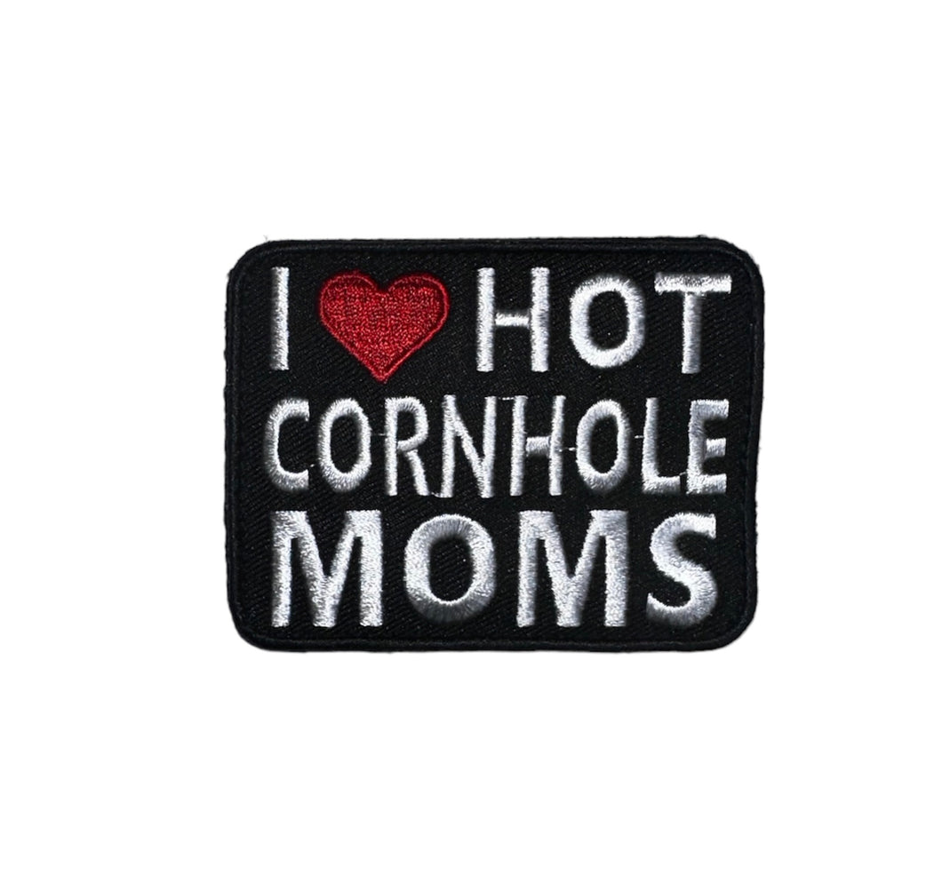 I ❤️ Hot Cornhole Moms Patch
