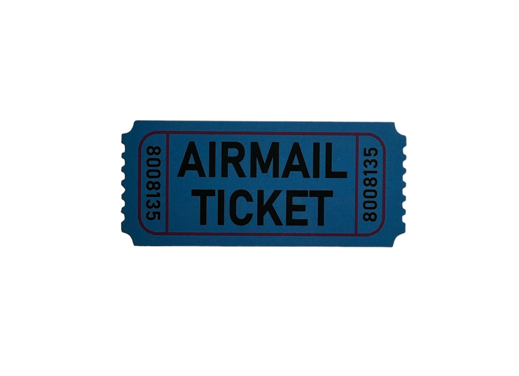 Airmail Ticket* Sticker