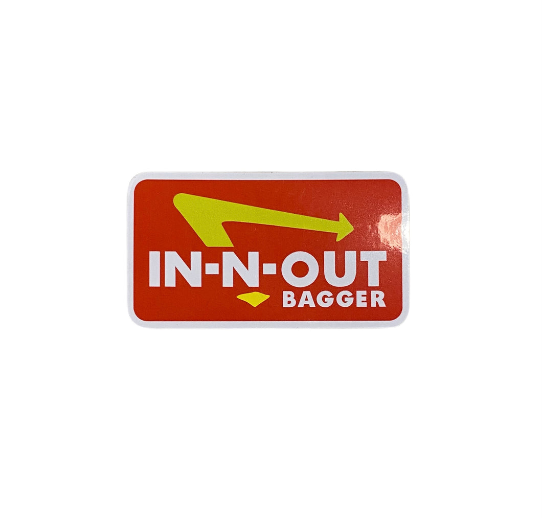 In and Out Bagger Sticker