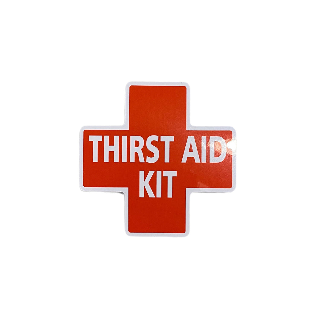 Thirst Aid Kit Sticker